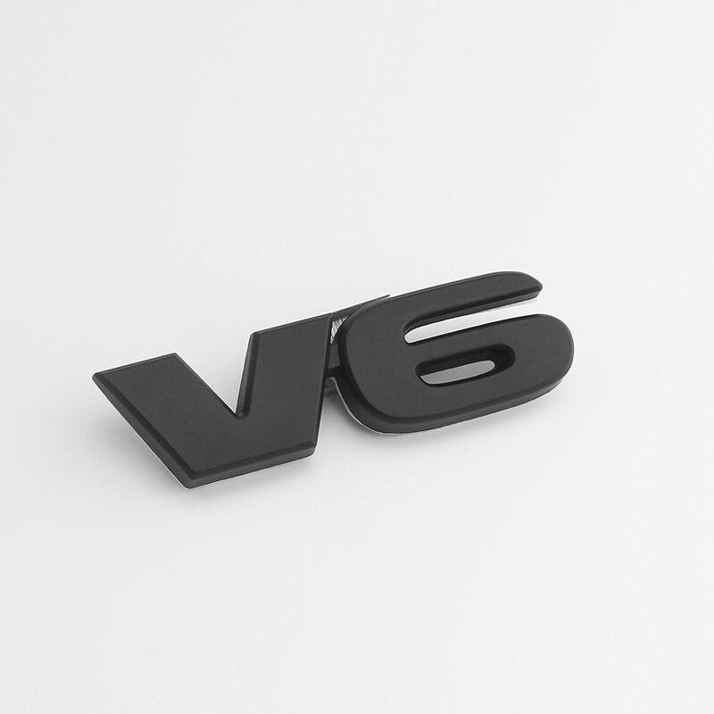 

Для T-oyo/ta SR5 V6 Corolla 4Runner Tacoma Tundra T100 Пикап Sequoia Tercel багажник автомобиля логотип боковая эмблема значок наклейка V6 чёрный