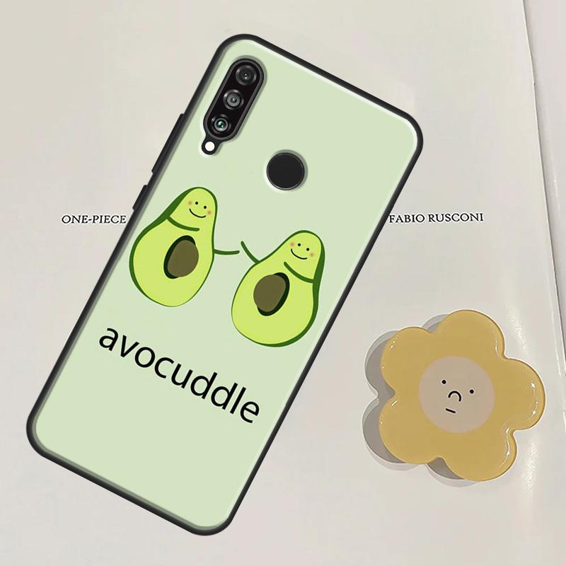 FUNNY AVOCADO Smile JOKE For Huawei Nova Y60 Y70 Y90 Y61 Y91 3i 7i 8i 11i Nova 9 10 SE 11 Pro P20 P40 P30 Lite Case