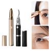 2 in 1 Beauty Tool Convenient Ladies' Electric Eyebrow Shaping Tool Heating Eyelash Curler Delicate Face Hair Trimmer