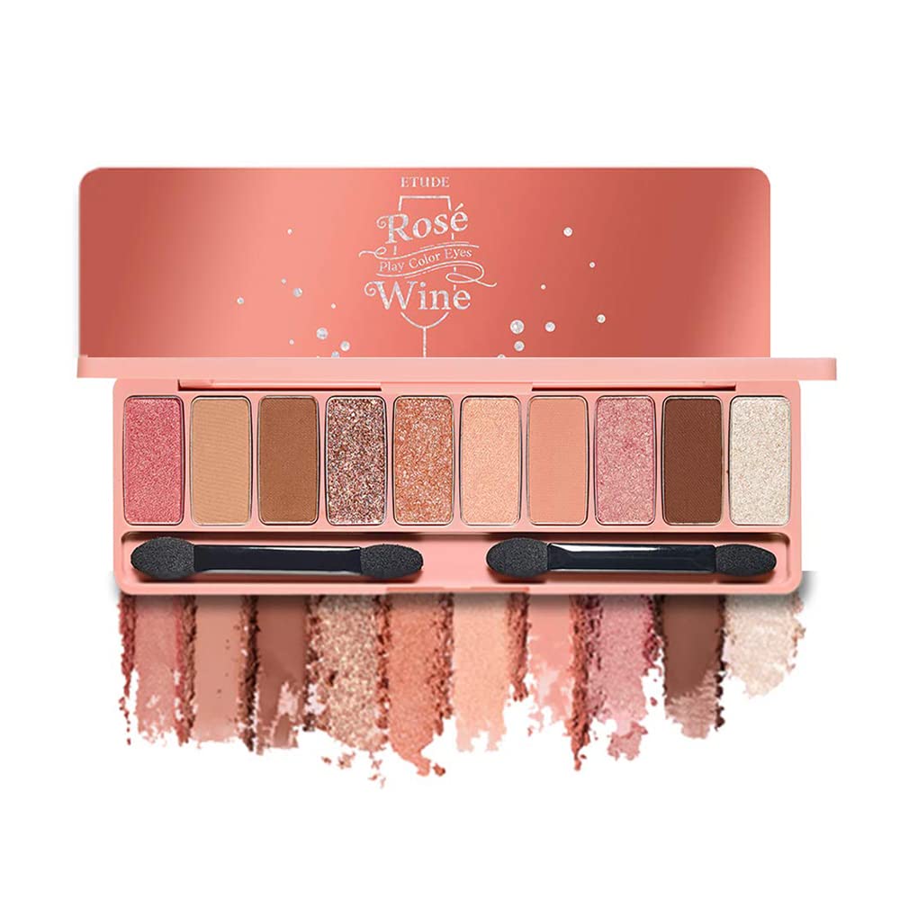 

Палетка теней для век Play Color Eyeshadow Wine Palette [Etude Official] Розовый / 10 цветов / (х 1)