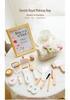 Korean Style Wooden Pretend Makeup Set: Eyeshadow, Powder, Lipstick, Perfume & Hairdressing
