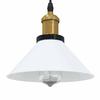 VidaXL Lampe suspendue réglable hauteur E27 blanc brillant Ø22cm métal, éclairage suspendu, éclairage suspendu de cuisine, 4103450