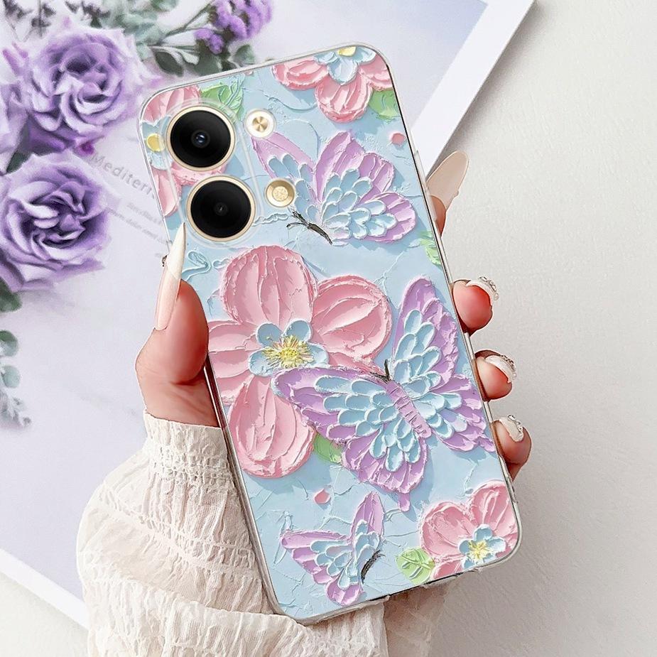 For Oppo Reno 9 Pro 5G Case PGX110 Cool Design Luxury Painted Cover Soft Silicone Case For Oppo Reno9 Pro Reno 9 5G Fundas Coque