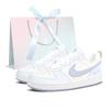 Court Borough Ice Blue Meow Synthetic Leather Lightweight Slip Resistant Low Top Skateboard Shoes Women's DV5456-103(Team2407-SBOX)