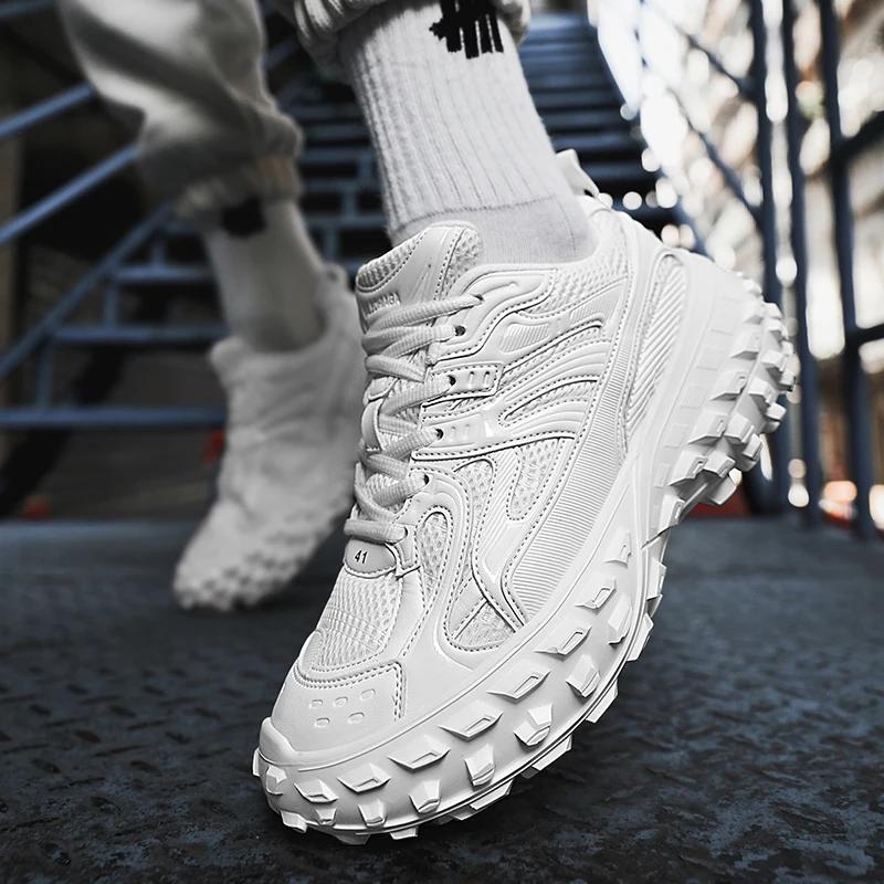 Dikke zool Verhoogde Casual Sportschoenen voor Stelletjes Lente/Zomer Nieuw Duurzame en Gedempte Hardloopschoenen