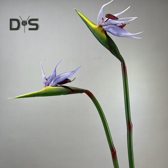 Artificial Flower Lifelike Bird of Paradise Realistic Non Fading And Low Maintenance Home Decoration