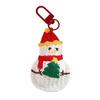 Festives Plush Decorations Chirstmas Tree Shape Hanging Weaving Pendants for Christmas Tree Keychain Backpack
