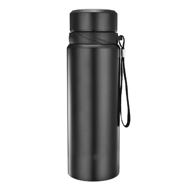 

1L Thermal Water Bottle Keep Cold and Hot Water Bottle Thermos for Water Tea Coffee Vacuum Flasks Stainless Steel Thermo Bottles 901-1000ml чёрный