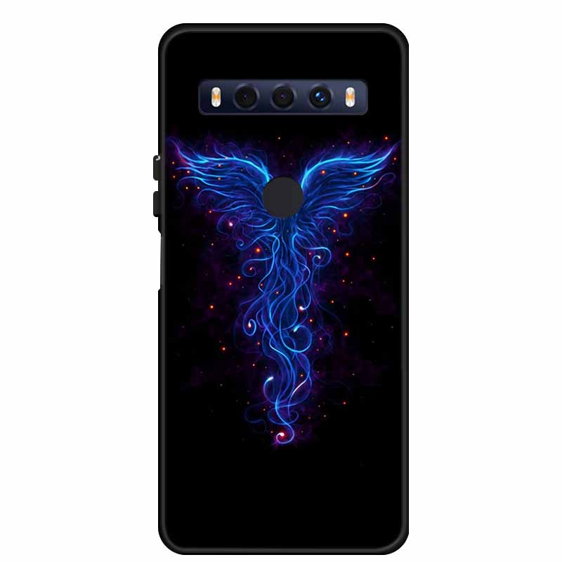 For TCL 10 SE Case 10SE Coque Black TPU Silicone Soft Back Cover Cases For TCL 10 SE Phone Case 6.52" Funda Bag Protective Shell