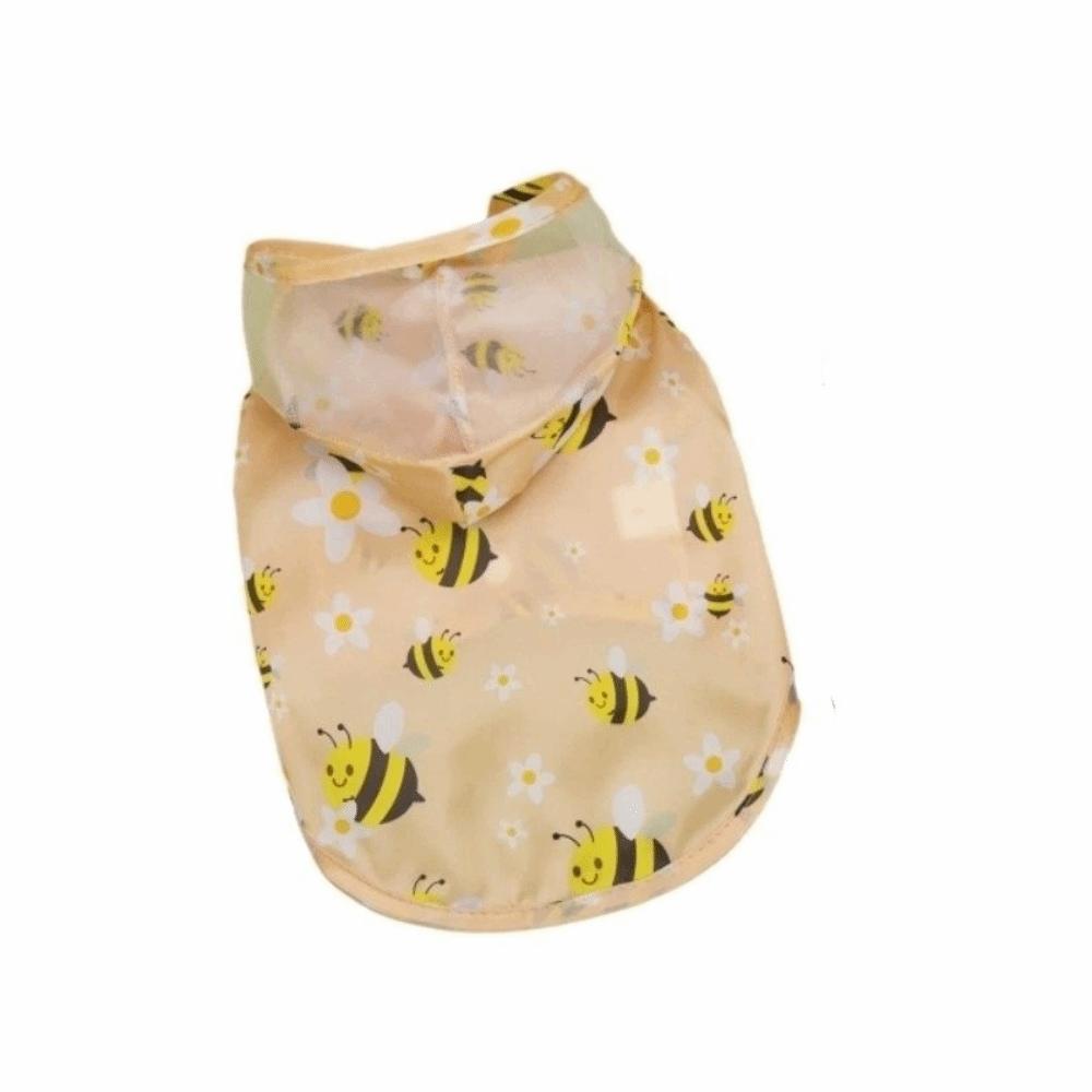 

PVC Puppy Rain Poncho Light Thin Pet Waterproof Cloak Cute Dog Hooded Raincoat Daily Walk S жёлтый