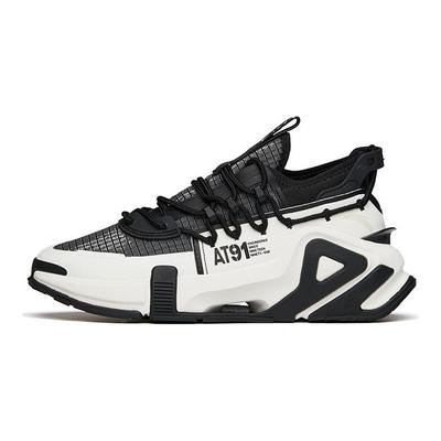 AT91 Comfortable Non-Slip Wear-Resistant Low-Top Dad Shoes Women Sneaker Black White 122148850-2