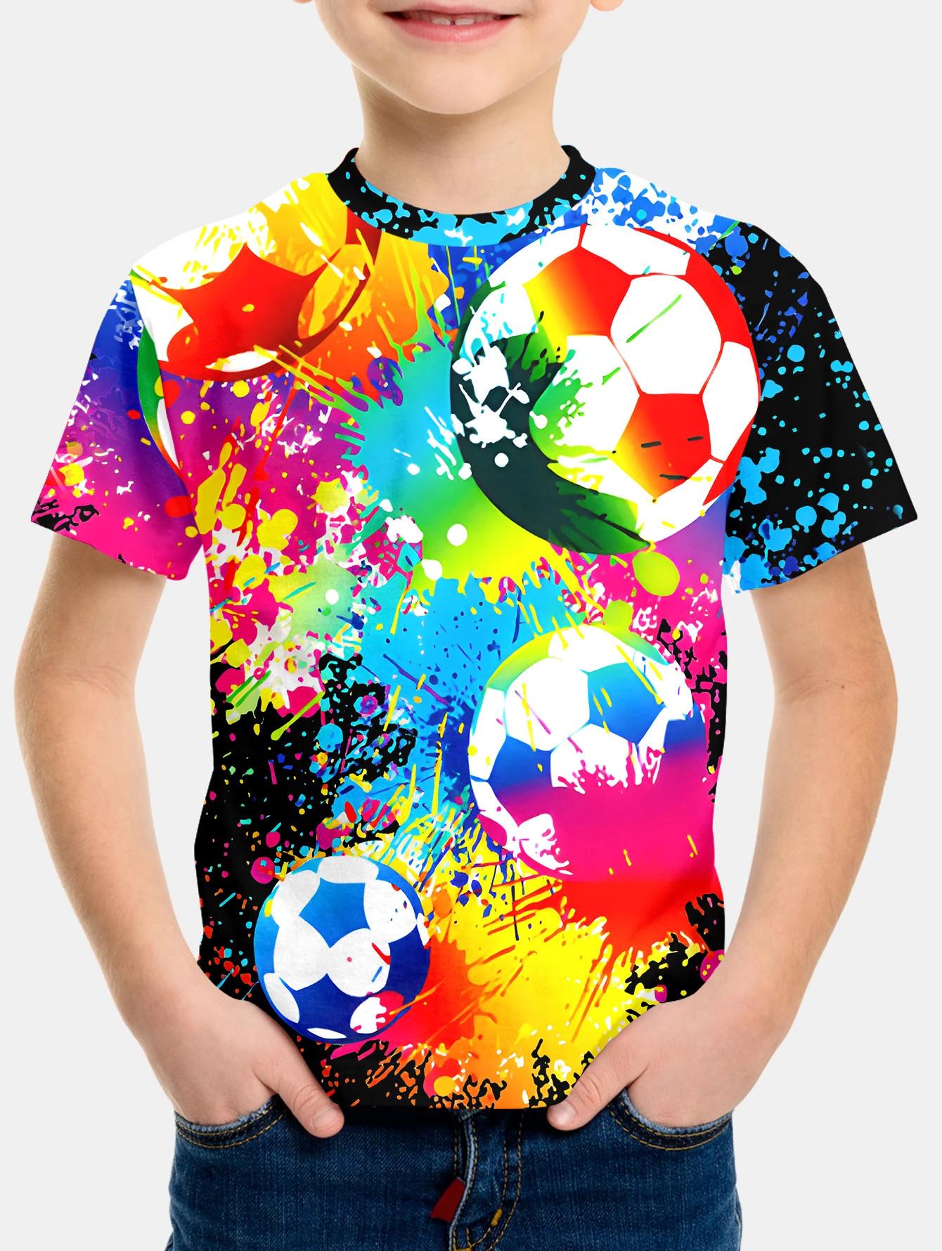 

Детская одежда 2024 года, крутая футболка с принтом в виде футболки для мальчиков и девочек, повседневная футболка для детей 2–8 лет, подростковая детская одежда, топы 100