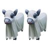 Halloween Ghost Figurines Centerpieces Spooky Resin Cow Ghost Statue Garden Decor Halloween Decorations for Porch Lawn