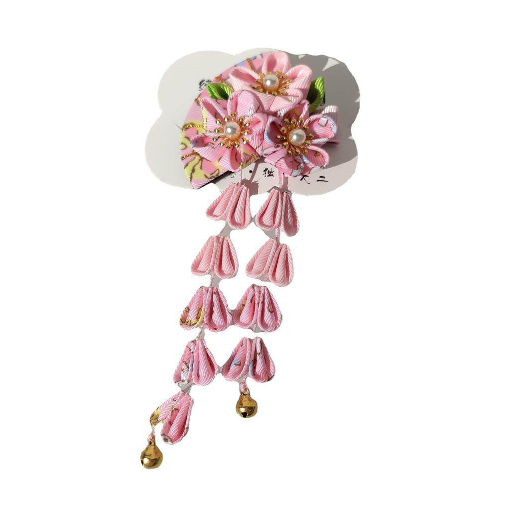 1PC Japanese Style Hairpin Flower Tassel Hair Clips Kimono Hair Accessories for Women Hairpin Headdress Barrettes Hairpins