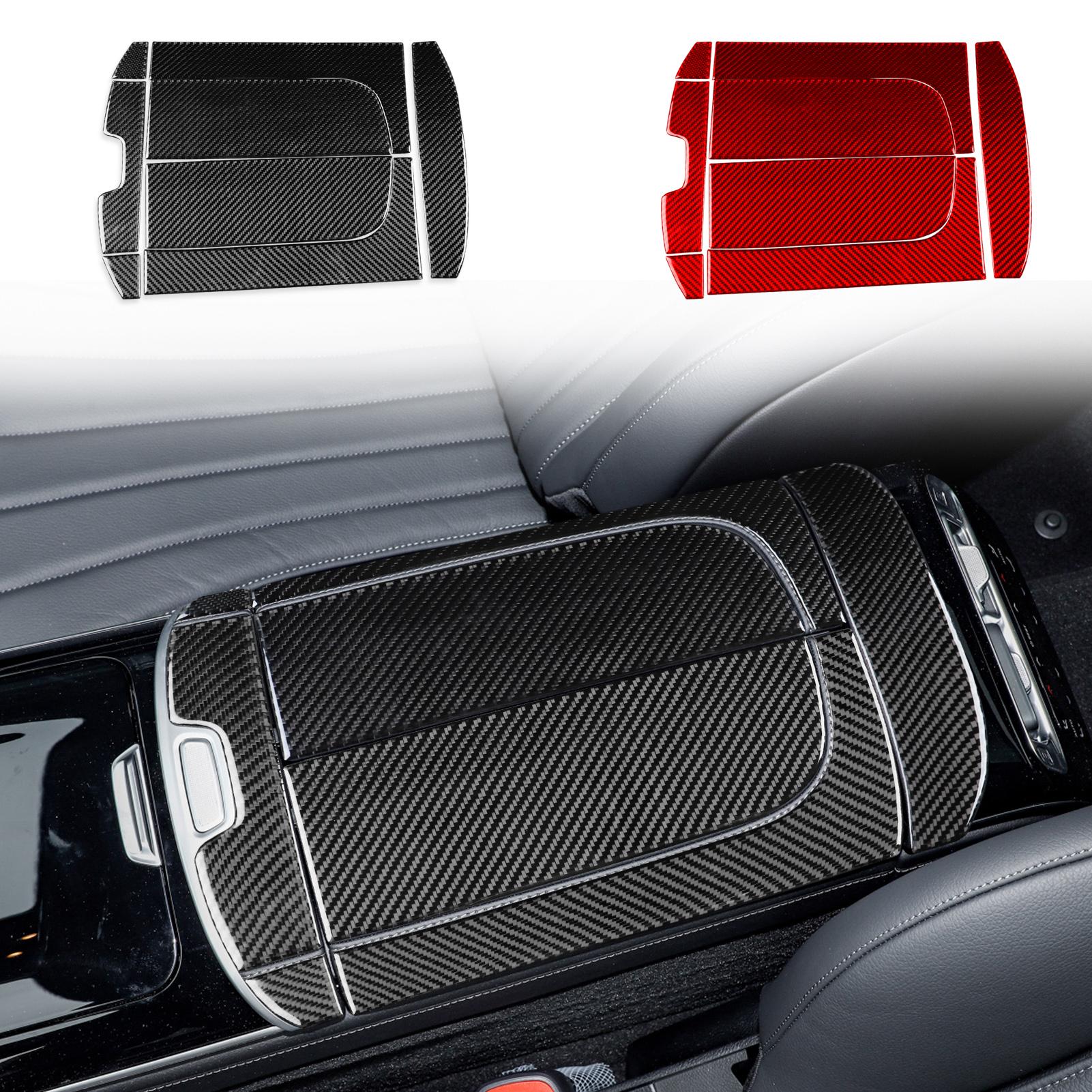 

Для Maybach S Class W223 21+ Аксессуары для автомобиля из углеродного волокна Панель ящика для хранения центральной консоли Накладка на интерьер Модифицированная наклейка Black Carbon Fiber