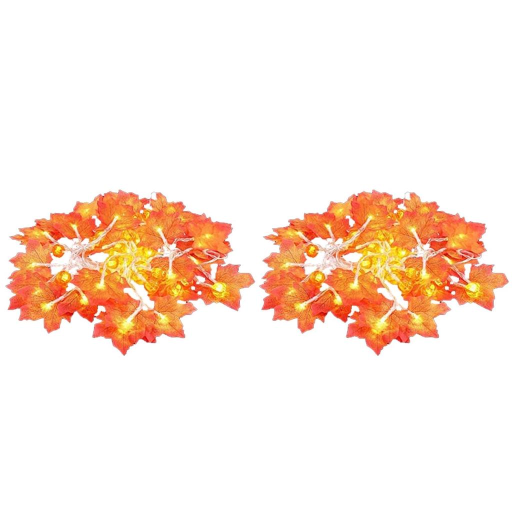 2 PC Led HalloweenPumpkinLantern StringsGhost Festival Decorative String Lights, Festival Decoration Colorful Lights