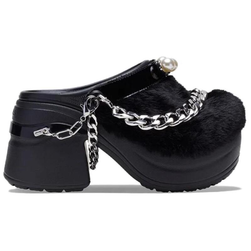Crocs Fashion Temperament Hole Shoes Women's Black