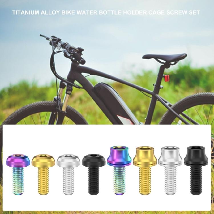 2Pcs Titaniums Alloys Bike Bottle Holder Screw M5x12mm Water Bottle Cage Bolts Hexagon Socket Head Bolts Screws Bike Part