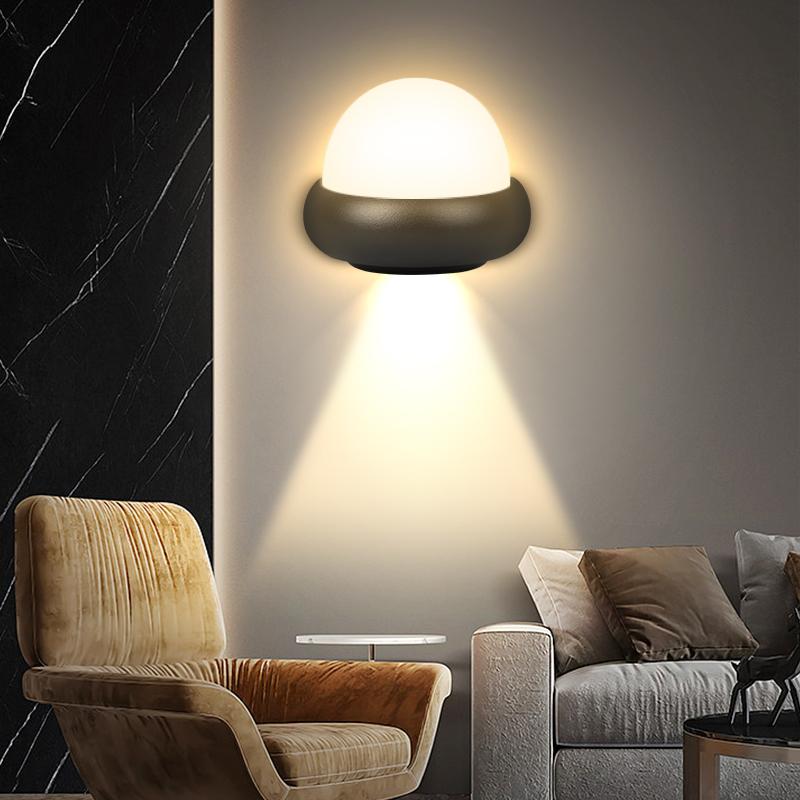 LED Vegglampe LED 8/12W Veranda Sconce Lampe 110/220V LED Armatur Interiørlampe for trapp Soverom Utendørs Hage LED-belysning
