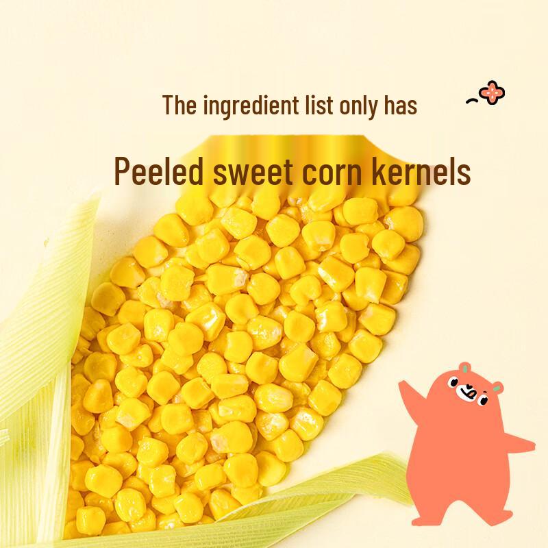 Huatian Bear Soft & Delicate Peeled Sweet Corn Kernels