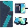 Case for Samsung Galaxy A16 4G/5G, Shockproof Synthetic Leather Protection Two-Tone Blue