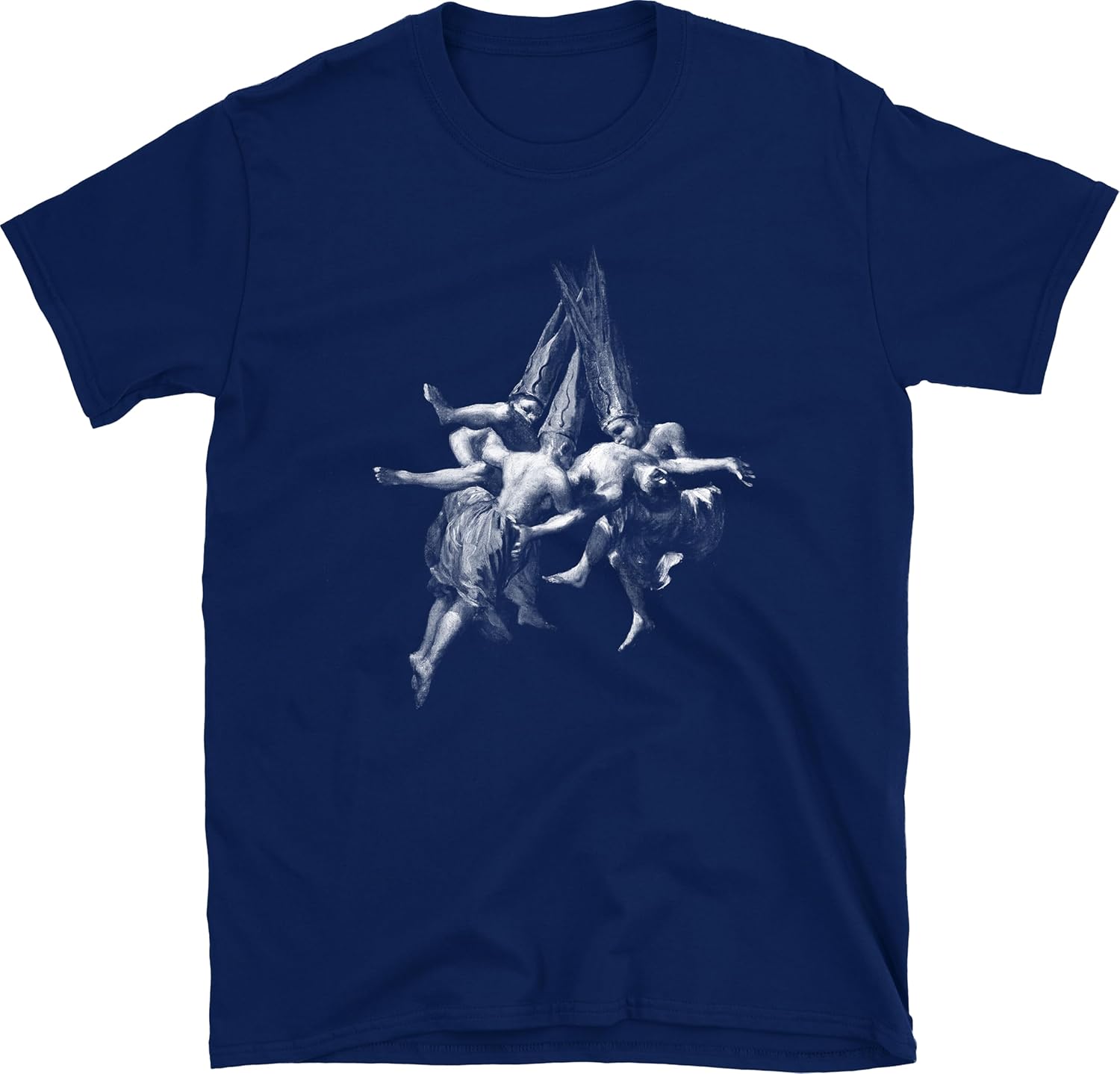 

Witches Flight Francisco Goya 1798 T-Shirt | Classic Fine Art Masterpiece Tee | Haunting Historical Painting Shirt S разноцветный