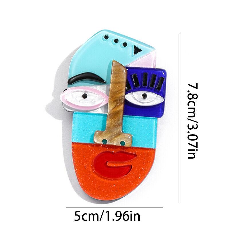 

Женская и мужская абстрактная акриловая брошь Пикассо Modernis, модный рюкзак, булавки для одежды