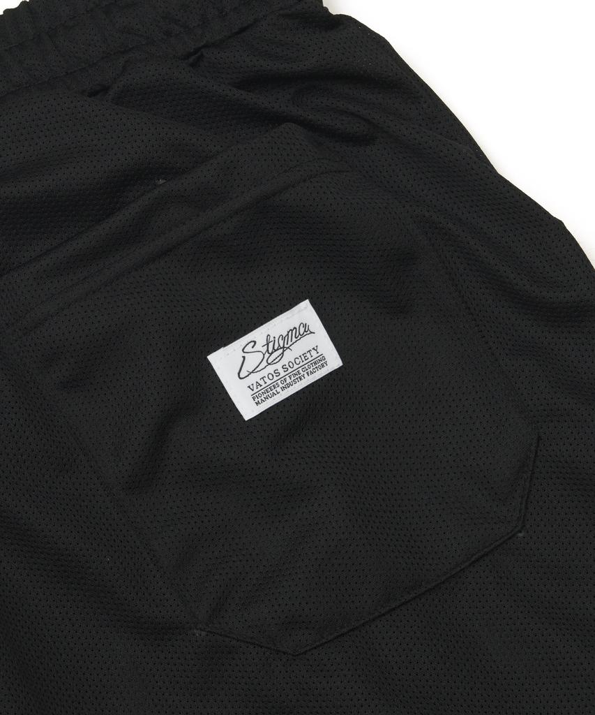 STIGMA Mesh Wide Bermuda Pants Black