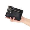 Hand Clutch Small Cowhide Wallets Zipper Lipstick Storage Bag Money Pocket Pu Coin Purse  Daily