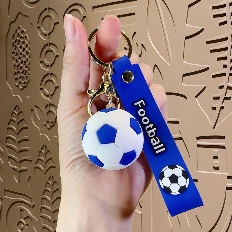 Cartoon World Cup Soccer Keychain Couple Bag Charm Car Key Ring Creative Small Gift