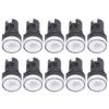 10Pcs AD16‑22DS LED Signal Light White High Brightness Indicator Equipment AccessoryAC220V
