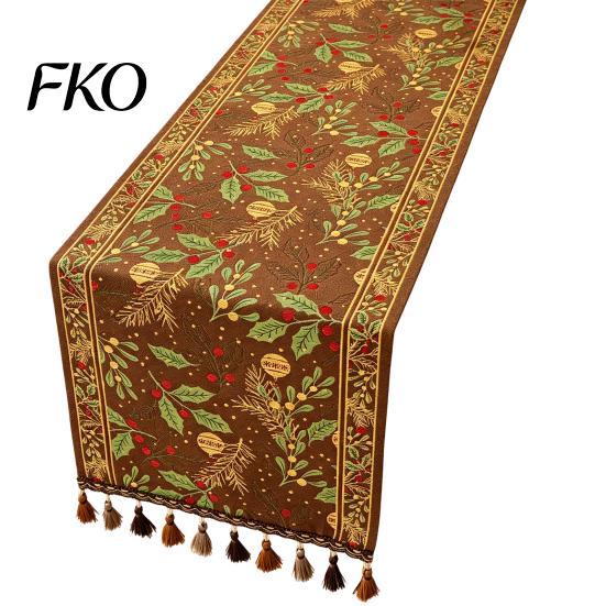 High Quality Table Runner Christmas Runner, Durable Decorative Stitching Decoration, Protects from Hot Sophisticated Pans Scratch for