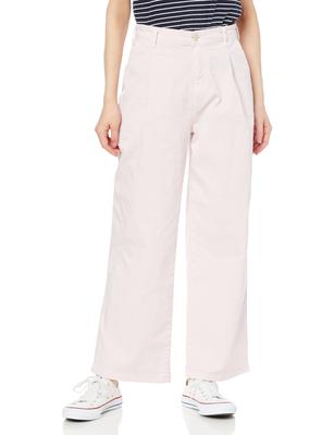 Something Tucked Chino Wide Leg Casual Pink Size XS Women's Pants, Beige,