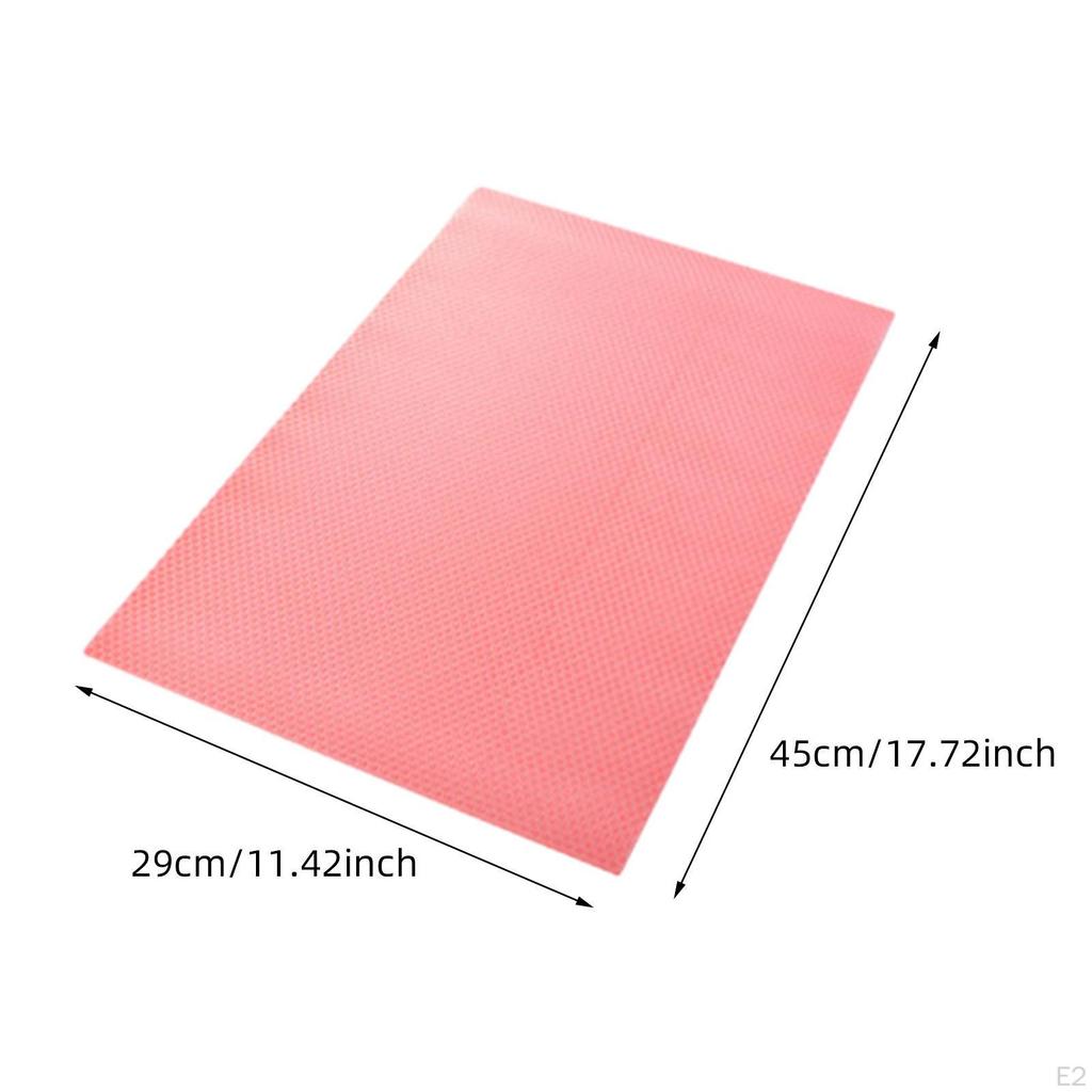 Lot de 4 Tapis de Réfrigérateur Accessoires Gadgets de Cuisine avec Coussinets de Doublure Antidérapants