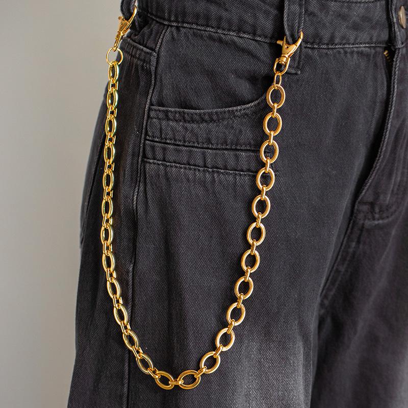 Metallkette Hüftkette Halskette Armband High-End Trendig Cool Personalisiert Jeans Kette Modeaccessoires