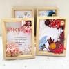Handmade A4 Photo Frame with Dried Flowers - DIY Kit for Wall Decoration or Valentine's Day Gift