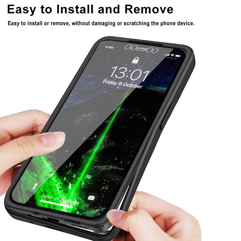 Luxury 360 Full Protective Case For IPhone 14 13 12 11 Pro 13 Mini XR XS Max Double Sided Soft Cover For IPhone 7 8 15 Plus SE20