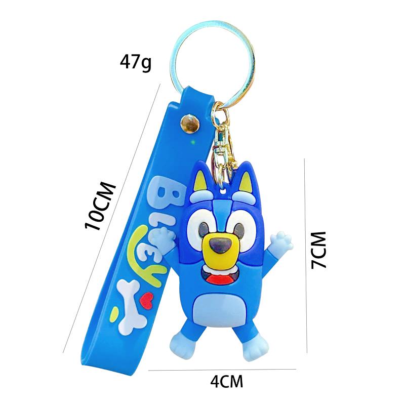 New Bluey Bingo Keychain Pendant Decoration Anime Characters Model Dolls Bag Backpack Accessories Children Toys Gifts