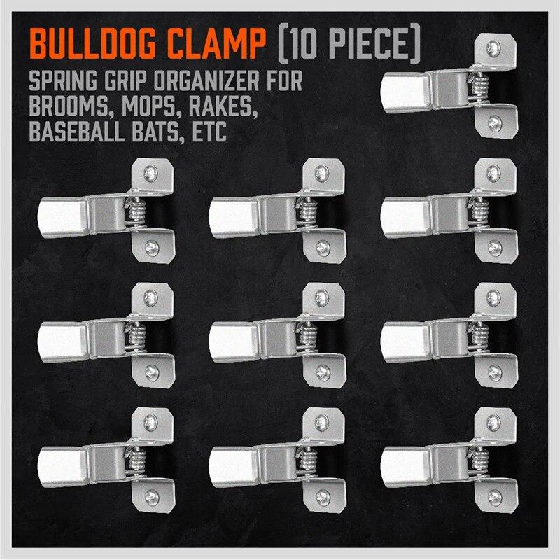 10 Pack Shovel Holder Wall Mount Outdoor - Garden Yard Tool Organizer for Garage - Shed Organizers and Storage Hooks