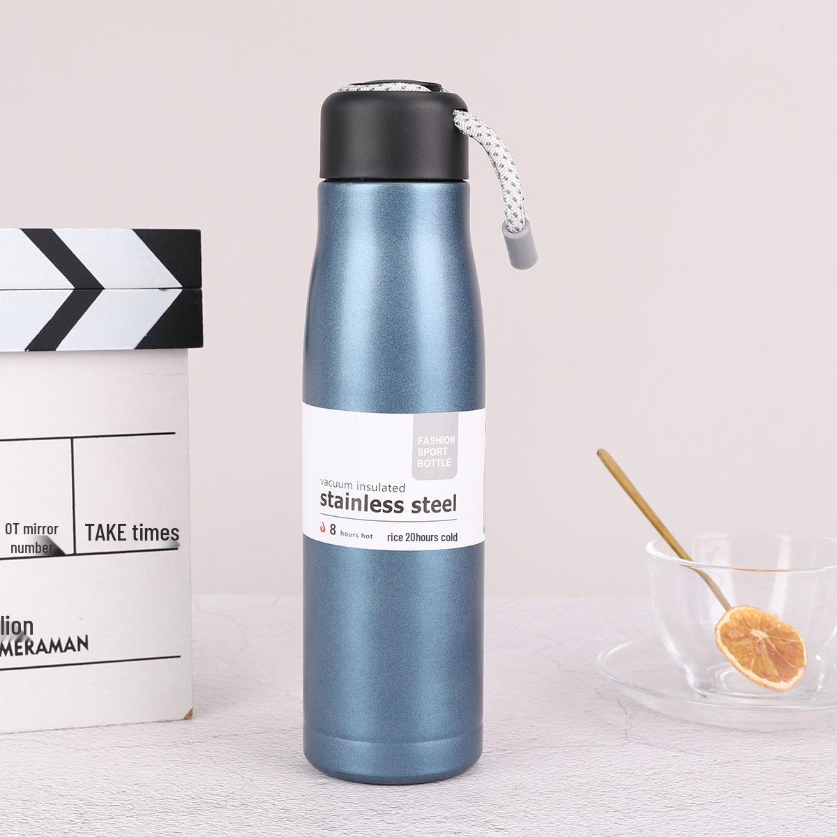 

Large Capacity 304 Stainless Steel Knight Thermos with Lanyard - Outdoor Sports & Mountaineering Water Bottle Gift 400ml