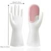 1Pair Dishwashing Gloves Decontamination Clean Non-Slip Heat Insulation Non-Hot Gloves Dishware Vegetable Fruit Cleaning Gloves