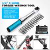15 Adet Set 1/4" Sürücü 2-14Nm Bisiklet Tamir Anahtarı El Aleti Seti Bisiklet Tork Anahtarı Seti Bisiklet Aletleri Kit Seti Alet
