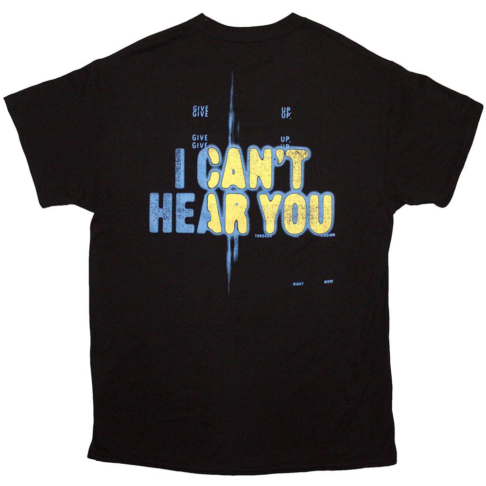 Pierce The Veil Unisex Adult I CanÂ´t Hear You Back Print T-Shirt