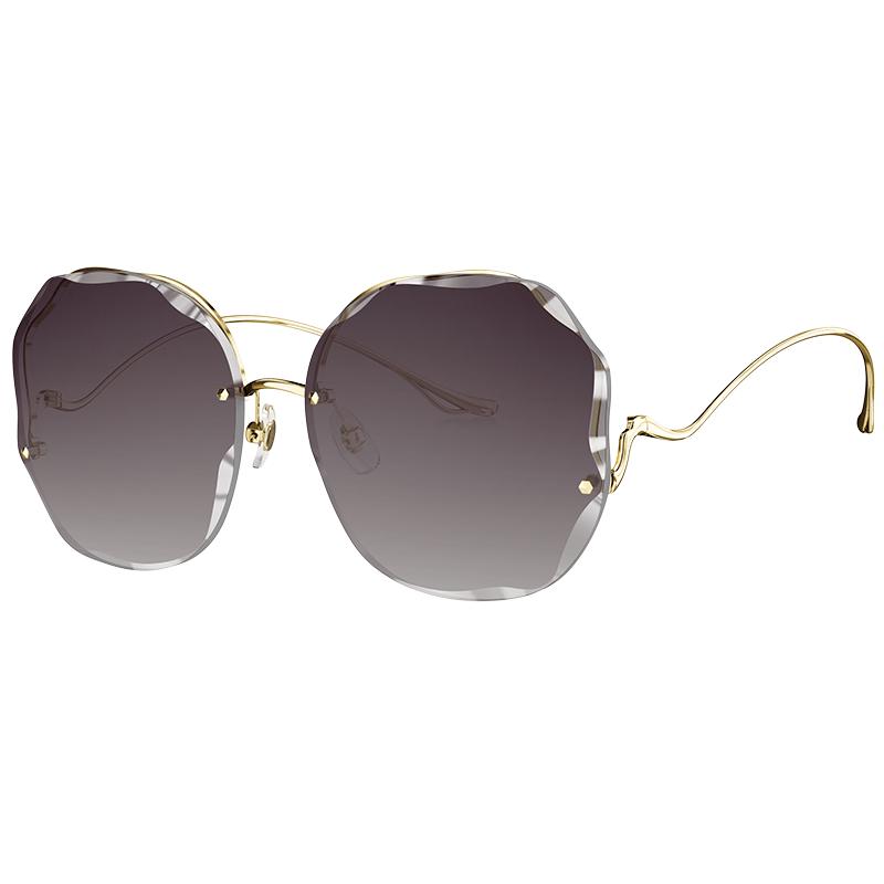 BOLON BL7098 Women s Rimless Polygon Sunglasses