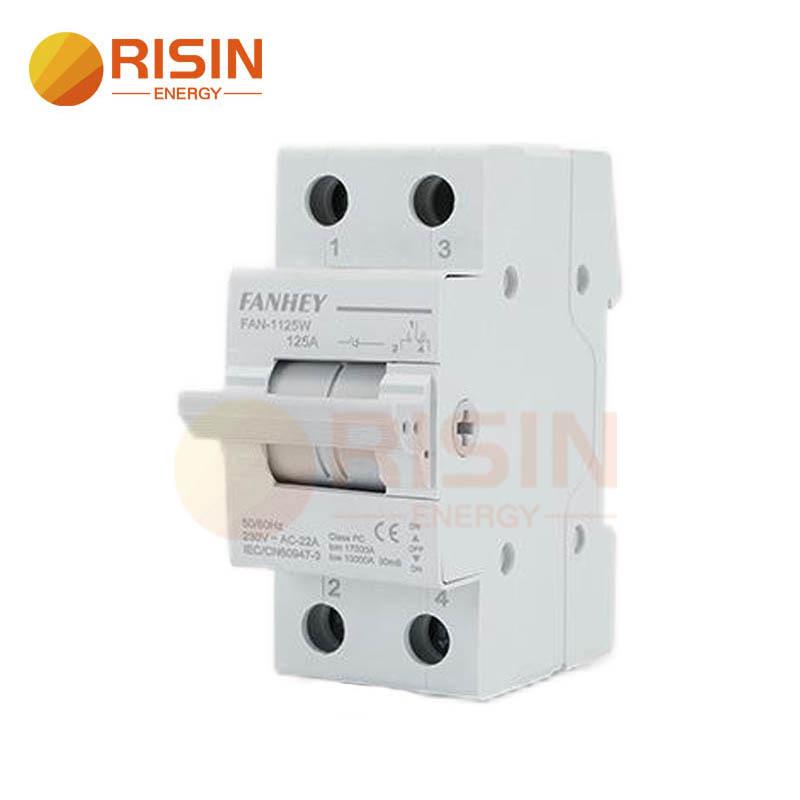 CE Certified 2P 63A & 4P 125A Manual Dual Power Transfer Switch Disconnector