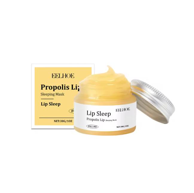 Propolis Sleep Lip Mask for Night Repair, Moisturizing, Diminishing Lip Lines, Removing Dead Skin, and Moisturizing