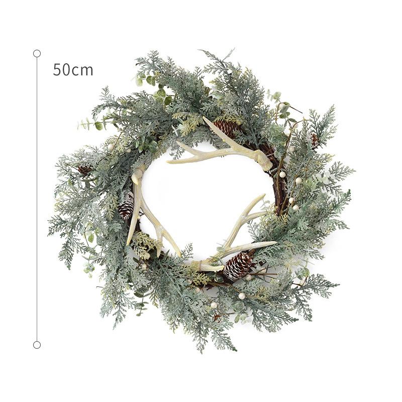 Artificial Christmas vine hanging flowers for wall decoration rattan fake plants leaves garland romantic wedding home decoration