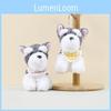 Cute Schnauzer Dog Plush Keychain Fluffy Toy Bag Charm West Highland Terrier