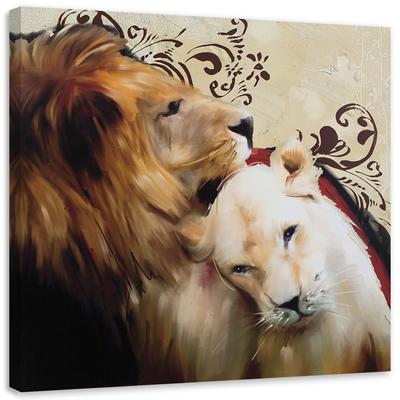 Quadros em Tela Lions Animals