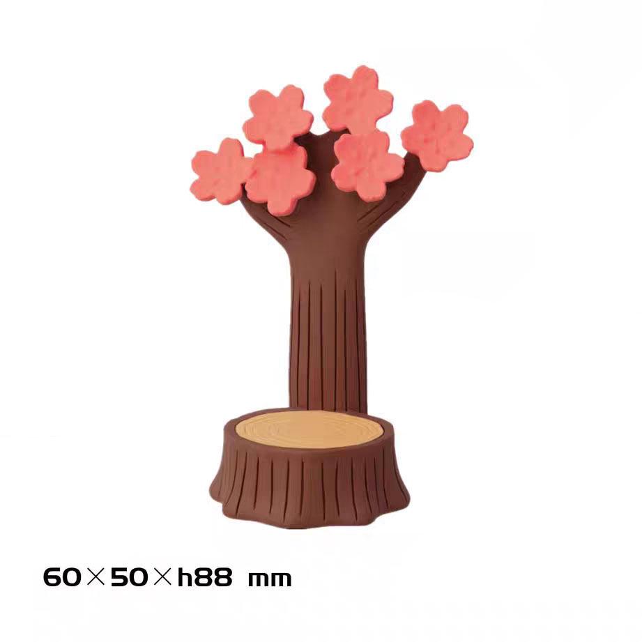 ZAKKA Handmade Japanese Cat Cherry Blossom Season DIY Resin Figurines Ornaments